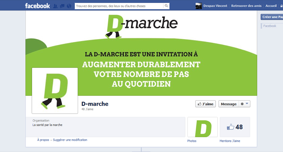 Lancement de la page Facebook D-marche