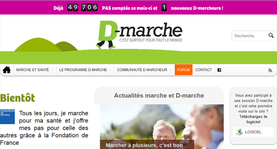 Le site D-marche après refonte